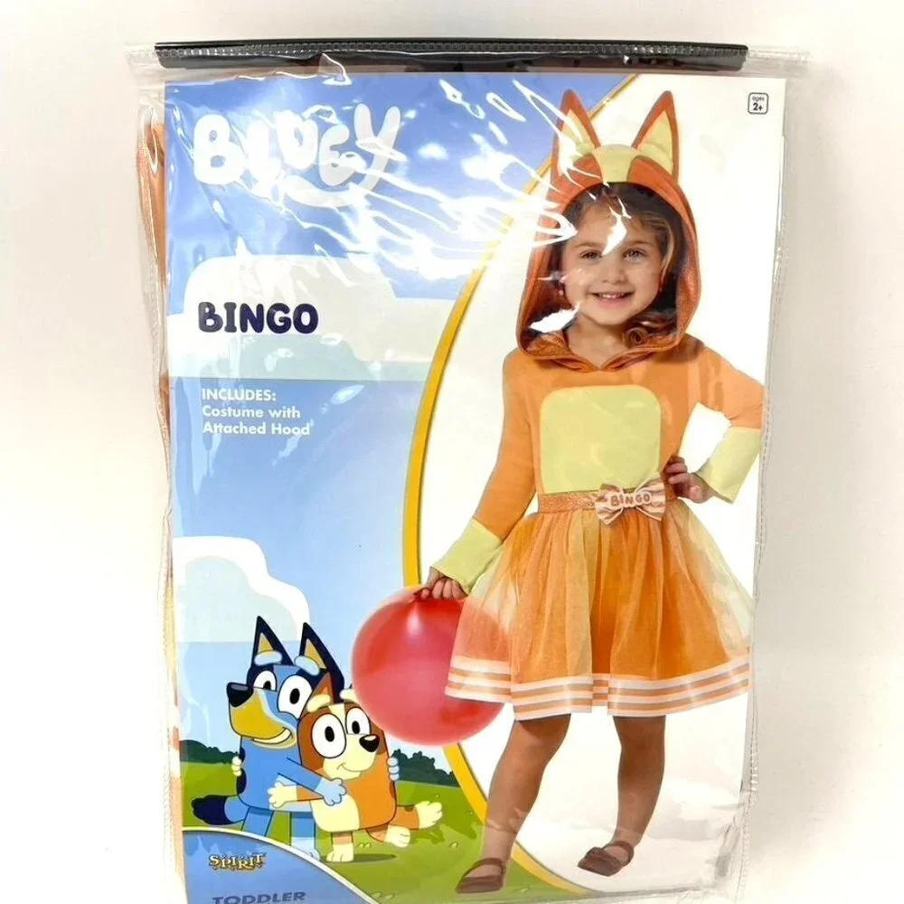 Spirit Halloween Toddler Girls Bingo Costume Dress Bluey Birthday Party